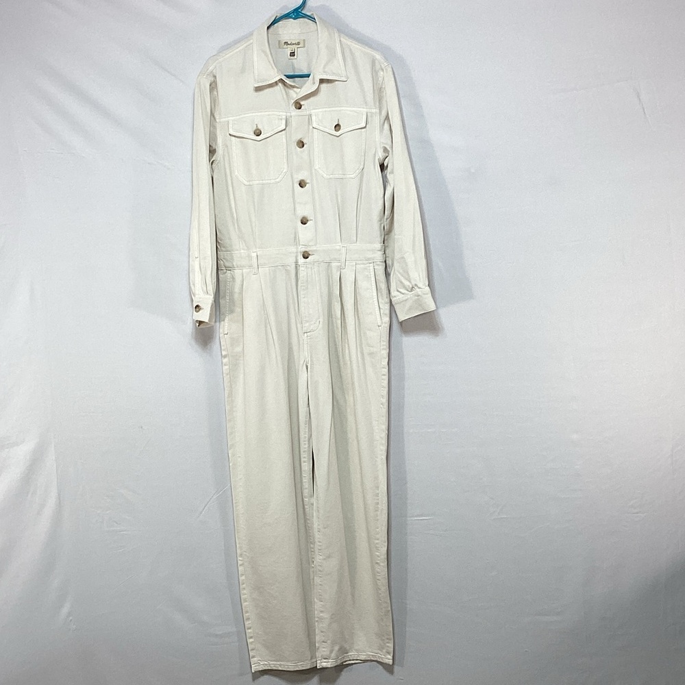 NWT Madewell size 8 Beige Utility Jumpsuit